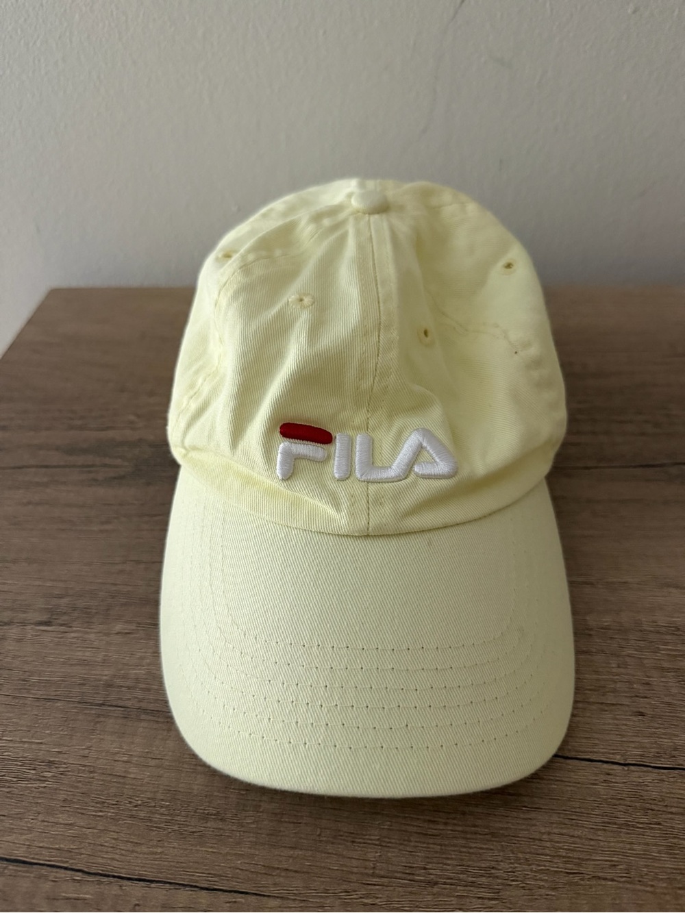 Fila Yellow Baseball Cap with Red & White Logo UNISEX